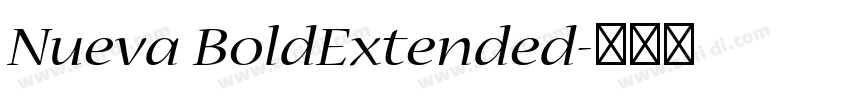 Nueva BoldExtended字体转换
